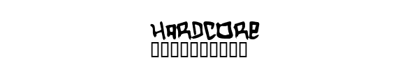 Fuente Hardcore.TTF