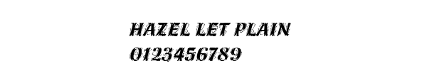 Fuente Hazel LET Plain.ttf