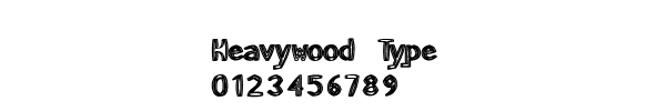 Fuente Heavywood Type.ttf