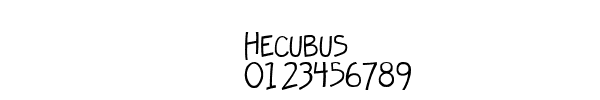 Fuente Hecubus.ttf