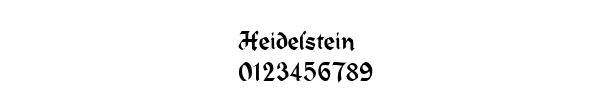 Fuente Heidelstein.ttf