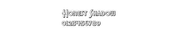 Fuente Honest Shadow.ttf