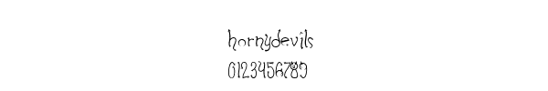 Fuente Hornydevils.ttf