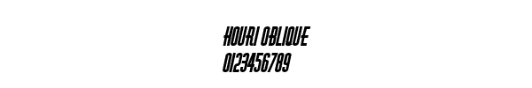 Fuente Houri Oblique.ttf
