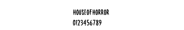 Fuente HouseofHorror.ttf