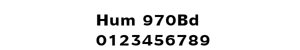 Fuente Hum 970Bd.ttf