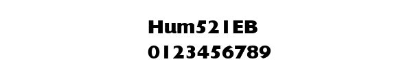 Fuente Hum521EB.ttf