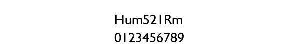 Fuente Hum521Rm.ttf