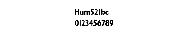 Fuente Hum521bc.ttf