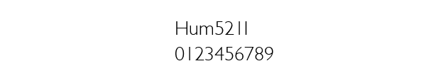 Fuente Hum521l.ttf