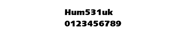 Fuente Hum531uk.ttf