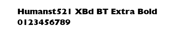 Fuente Humanst521 XBd BT Extra Bold.ttf