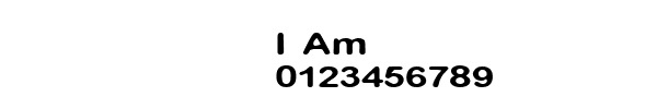 Fuente I Am.ttf