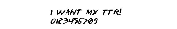 Fuente I Want My TTR!.ttf