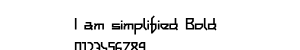 Fuente I am simplified Bold.ttf