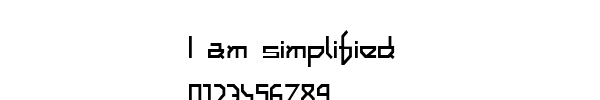Fuente I am simplified.ttf