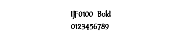 Fuente IJF0100 Bold.ttf
