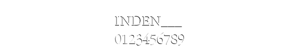 Fuente INDEN___.TTF