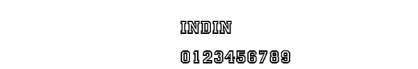 Fuente INDIN.TTF