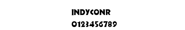 Fuente INDYCONR.TTF