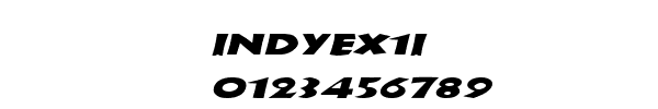 Fuente INDYEX1I.TTF