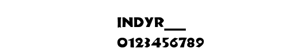 Fuente INDYR___.TTF