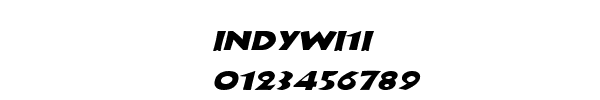 Fuente INDYWI1I.TTF