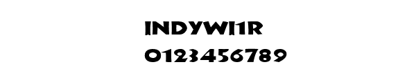 Fuente INDYWI1R.TTF