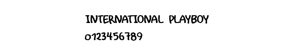 Fuente INTERNATIONAL PLAYBOY.ttf