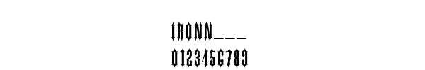 Fuente IRONN___.TTF