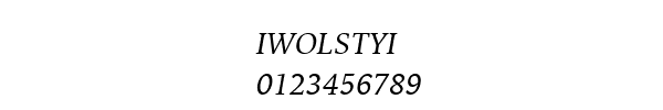 Fuente IWOLSTYI.TTF