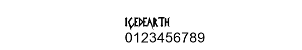 Fuente IcedEarth.ttf