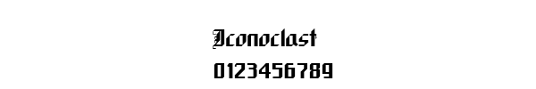 Fuente Iconoclast.ttf