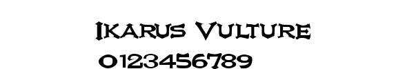 Fuente Ikarus Vulture.ttf