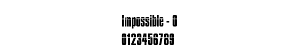 Fuente Impossible - 0.ttf