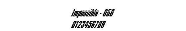 Fuente Impossible - 050.ttf