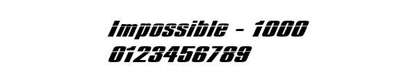 Fuente Impossible - 1000.ttf