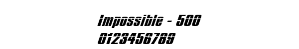 Fuente Impossible - 500.ttf