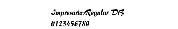 Fuente Impresario-Regular DB.ttf