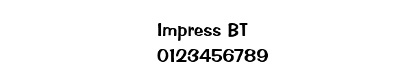 Fuente Impress BT.ttf