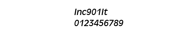 Fuente Inc901It.ttf