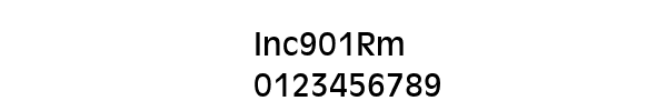 Fuente Inc901Rm.ttf