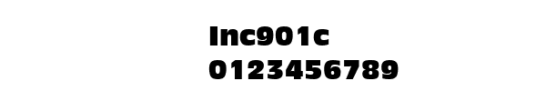 Fuente Inc901c.ttf