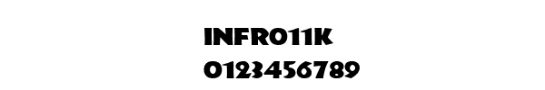 Fuente Infr011k.ttf