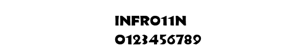 Fuente Infr011n.ttf