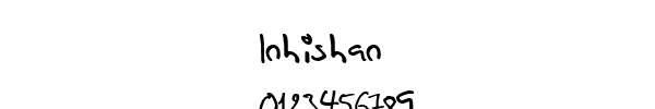 Fuente Inhishan.ttf