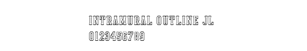 Fuente Intramural Outline JL.TTF