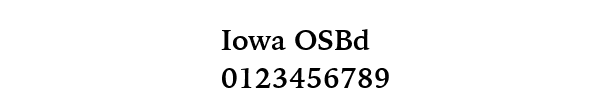 Fuente Iowa OSBd.ttf