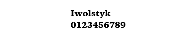 Fuente Iwolstyk.ttf