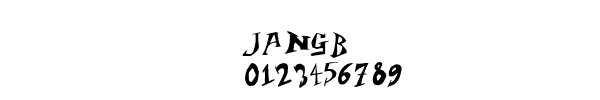Fuente JANGB.TTF